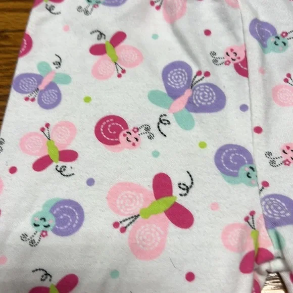 🦄$4 add on🦄OR❤️5/$25❤️ GARANIMALS | white/multi-color butterfly leggings - Picture 2 of 3